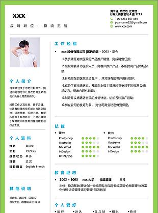 物流管理优秀简历案例