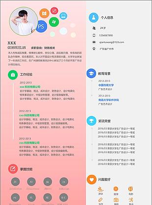 财务相关个人简历模板