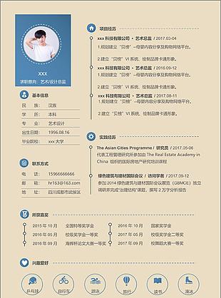 艺术设计总监简历含自我介绍