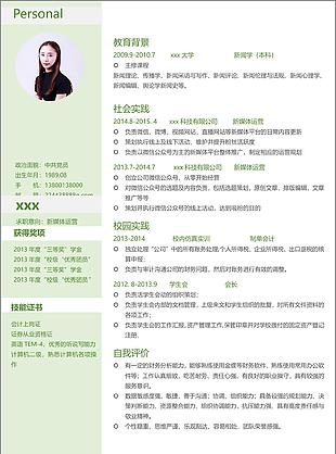 新媒体运营简历示范