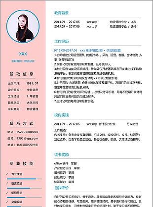 可爱风格个人简历模板