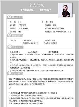 电子商务总监个人简历模板