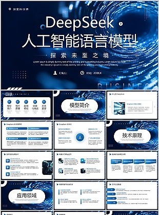 DeepSeek人工智能语言模型宣传介绍