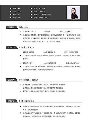 网络推广总监简历office