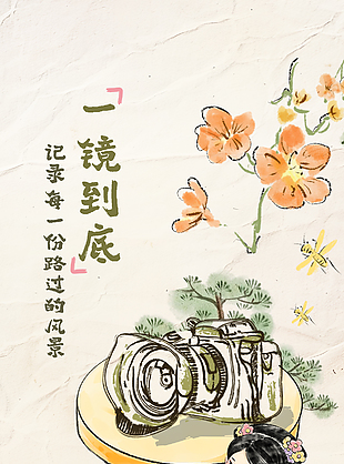 看镜头你是主角数码相机宣传海报