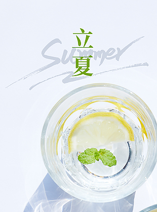 万物繁茂简约传统立夏节气海报