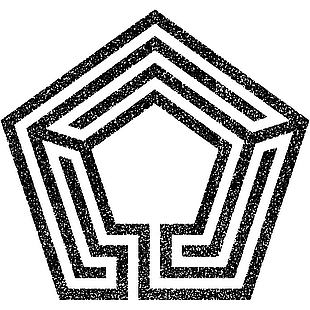 五边形迷宫图案