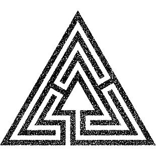 三角形迷宫图案