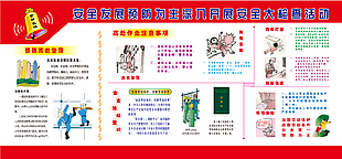安全发展预防为主大检查活动展板设计