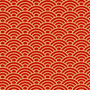 古典风云海造型图案