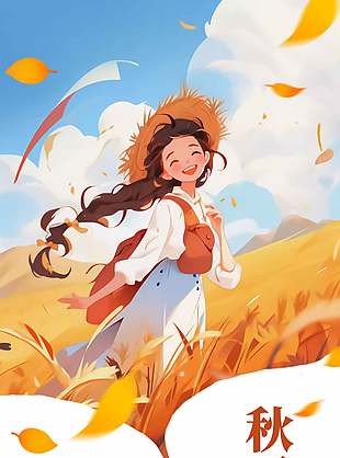 万物知秋唯美诗意秋季宣传海报