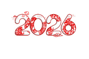 创意中国风2026马年新年贴纸