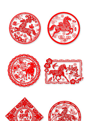 福马开运马年大吉窗花贴纸