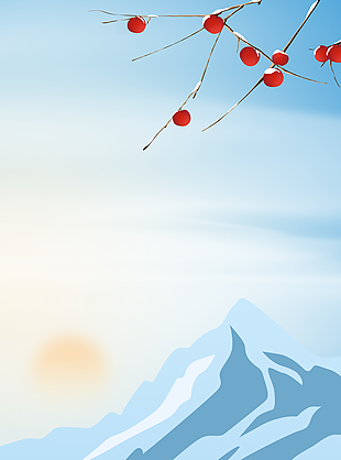 冬日滑雪户外运动背景设计