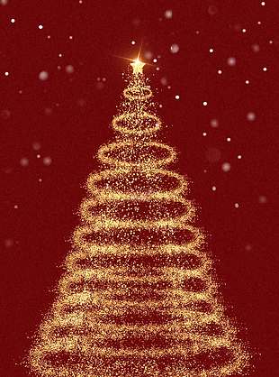 圣诞快乐简约大气节日活动海报