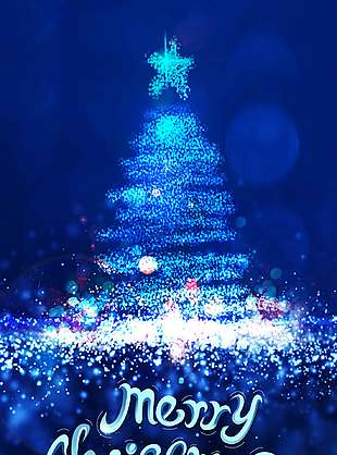 时光与你星辰闪耀圣诞节活动海报