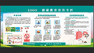 手足口病预防肠道传染预防病毒性肝炎健康栏
