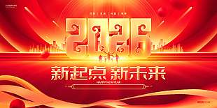 2026新起点新未来年会活动展板