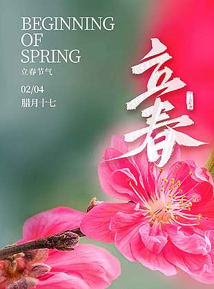 立春节气宣传高清摄影图背景海报