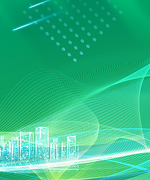 绿色科技城市简约系背景设计