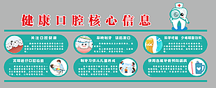 健康口腔医疗卫生展板设计
