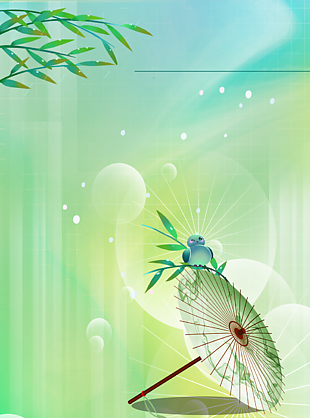 复古中国风春天背景设计