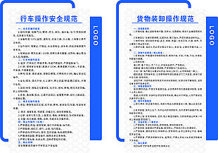 企业操作规范展板设计