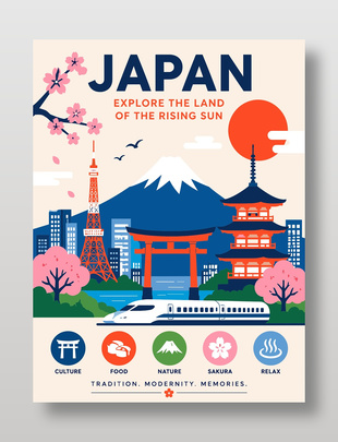 东京旅游宣传海报设计